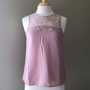 Blush lace top